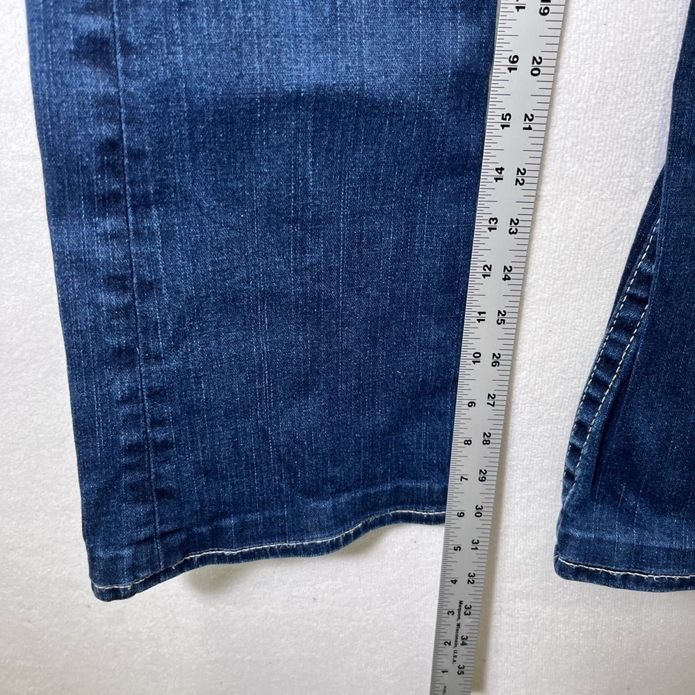 True Religion‎ Straight Leg Jeans Womens 29 Waist Stretch Blue Denim Cute 2132 - Picture 8 of 13